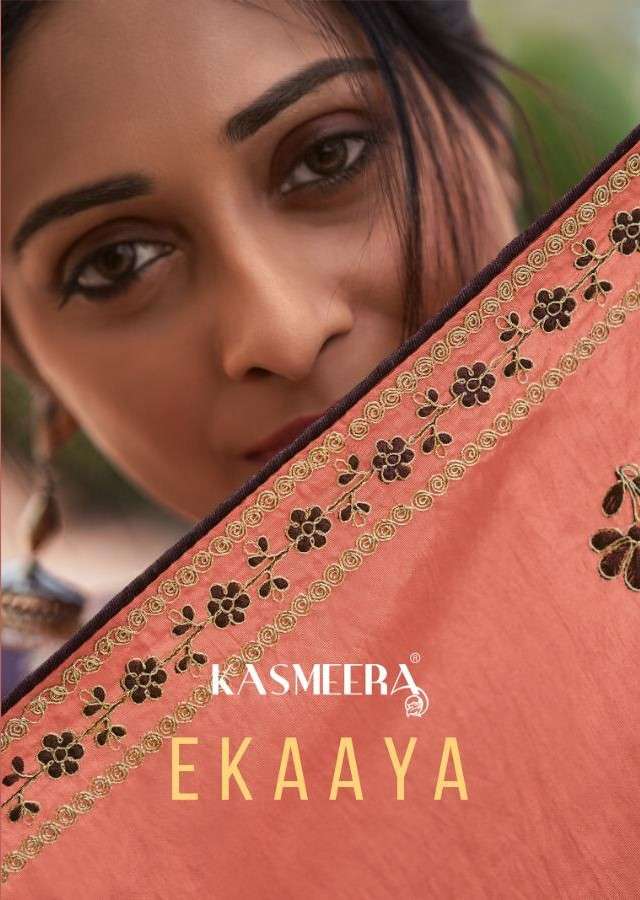 EKAAYA BY KASMEERA 1008 TO 1015 SERIES BEAUTIFUL SUITS COLORFUL STYLISH FANCY CASUAL WEAR & ETHNIC WEAR PURE SILK EMBROIDERED DRESSES AT WHOLESALE PRICE