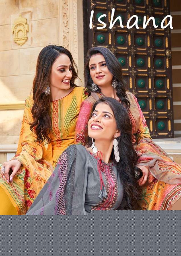 ISHANA BY SIYONA 1011 TO 1020 SERIES BEAUTIFUL SUITS COLORFUL STYLISH FANCY CASUAL WEAR & ETHNIC WEAR PURE CAMBRIC DIGITAL PRINT DRESSES AT WHOLESALE PRICE