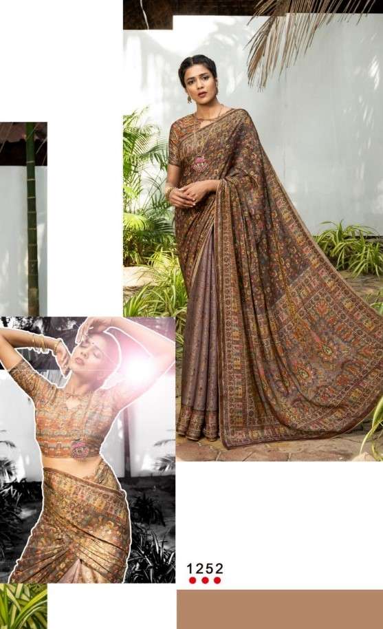 JACQUELINE BY ANGARIKA 1251 TO 1264 SERIES INDIAN TRADITIONAL WEAR COLLECTION BEAUTIFUL STYLISH FANCY COLORFUL PARTY WEAR & OCCASIONAL WEAR SILK SAREES AT WHOLESALE PRICE