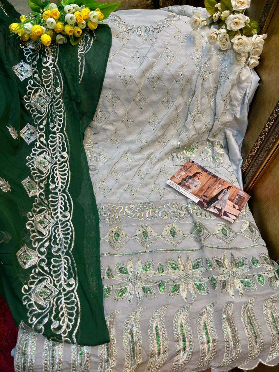 KALAKARI HIT DESIGN 1101 BY KALAKARI DESIGNER FESTIVE SUITS COLLECTION BEAUTIFUL STYLISH FANCY COLORFUL PARTY WEAR & OCCASIONAL WEAR HEAVY FAUX GEORGETTE WITH EMBROIDERED DRESSES AT WHOLESALE PRICE