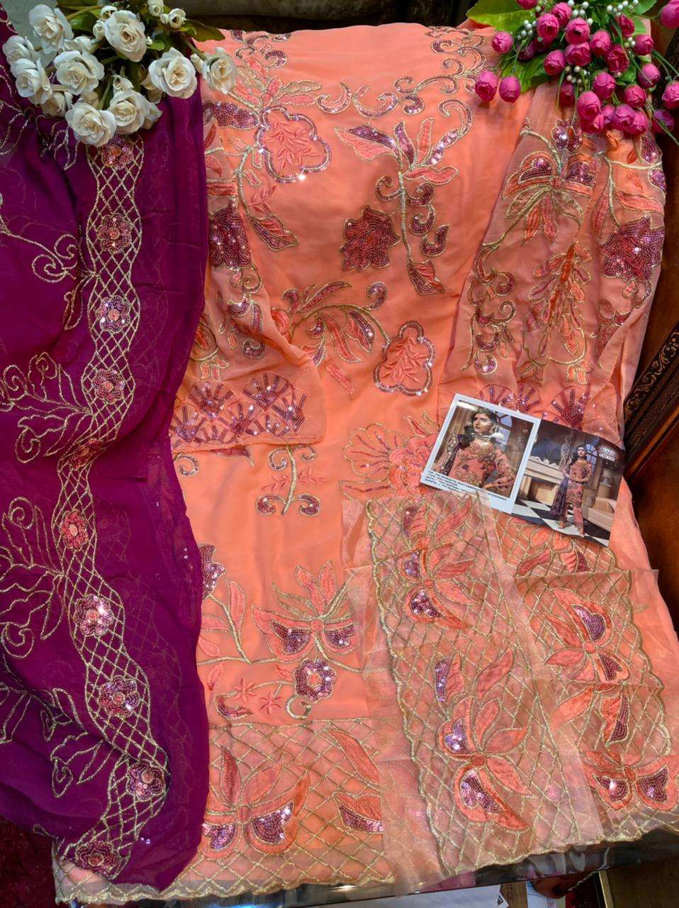 KALAKARI HIT DESIGN 1103 BY KALAKARI DESIGNER FESTIVE SUITS COLLECTION BEAUTIFUL STYLISH FANCY COLORFUL PARTY WEAR & OCCASIONAL WEAR HEAVY FAUX GEORGETTE WITH EMBROIDERED DRESSES AT WHOLESALE PRICE