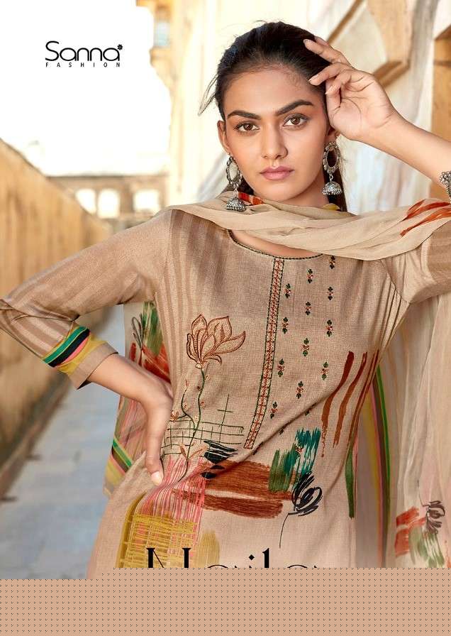 NAILA BY SANNA FASHION 3741 TO 3750 SERIES BEAUTIFUL SUITS COLORFUL STYLISH FANCY CASUAL WEAR & ETHNIC WEAR PURE JAM SILK PRINT WITH WORK DRESSES AT WHOLESALE PRICE