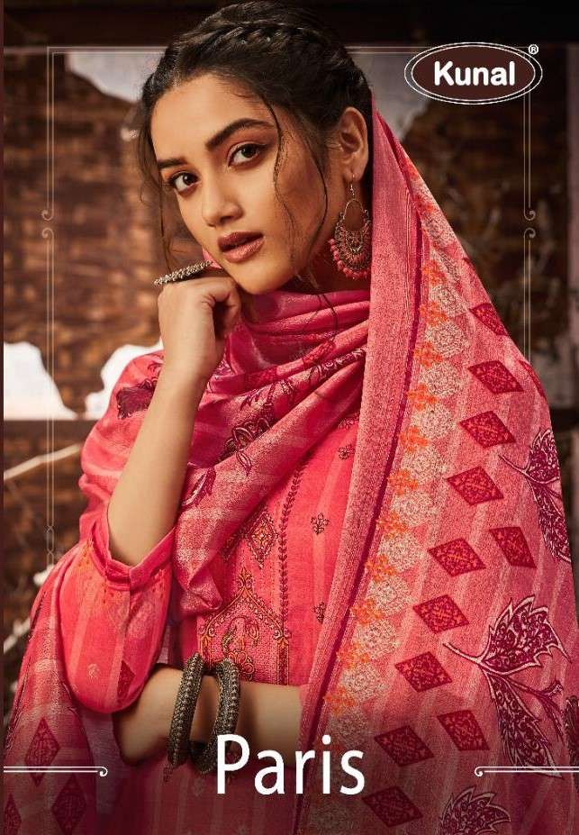 PARIS BY KUNAL 1001 TO 1008 SERIES BEAUTIFUL SUITS COLORFUL STYLISH FANCY CASUAL WEAR & ETHNIC WEAR PURE JAM COTTON EMBROIDERED DRESSES AT WHOLESALE PRICE