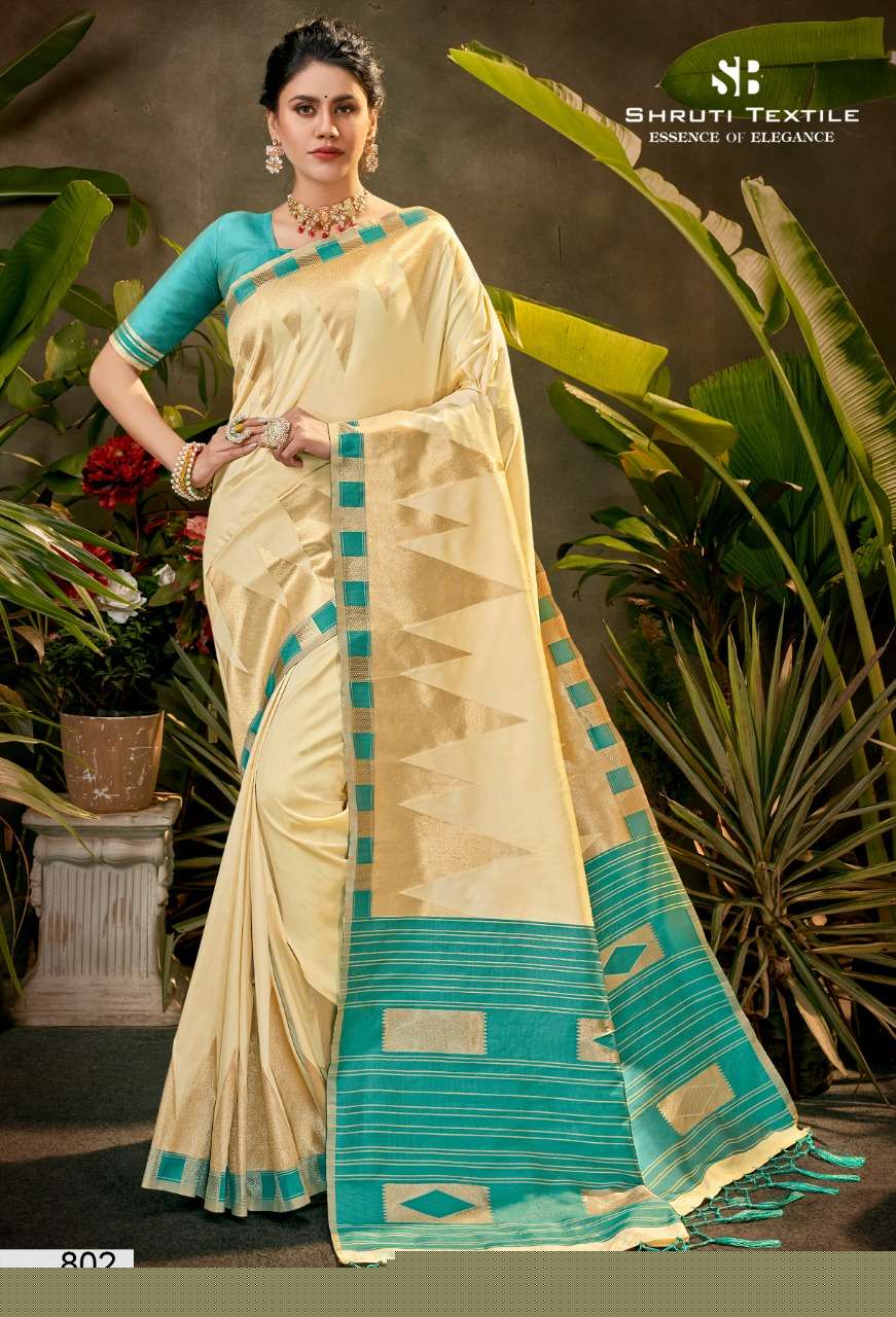 SHRUTI 800 SERIES BY SHRUTI 801 TO 812 SERIES INDIAN TRADITIONAL WEAR COLLECTION BEAUTIFUL STYLISH FANCY COLORFUL PARTY WEAR & OCCASIONAL WEAR SOFT SILK SAREES AT WHOLESALE PRICE