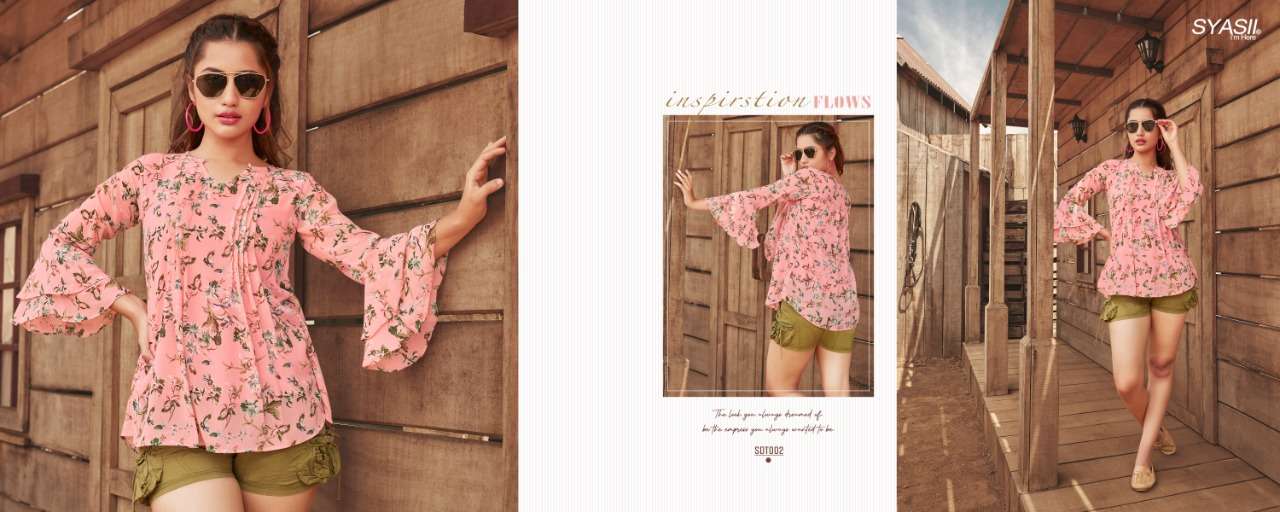 SUMMER BEAUTY BY SYASII 001 TO 018 SERIES DESIGNER STYLISH FANCY COLORFUL BEAUTIFUL PARTY WEAR & ETHNIC WEAR COLLECTION VISCOSE LYCRA TOPS AT WHOLESALE PRICE