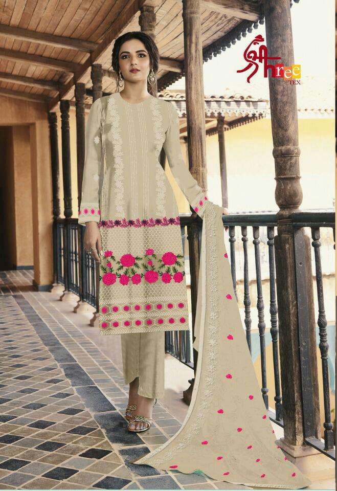 SHREE TEX HIT DESIGN 138 COLOURS BY SHREE TEX 138-A TO 138-D SERIES BEAUTIFUL STYLISH SUITS FANCY COLORFUL CASUAL WEAR & ETHNIC WEAR & READY TO WEAR HEAVY GEORGETTE EMBROIDERY DRESSES AT WHOLESALE PRICE