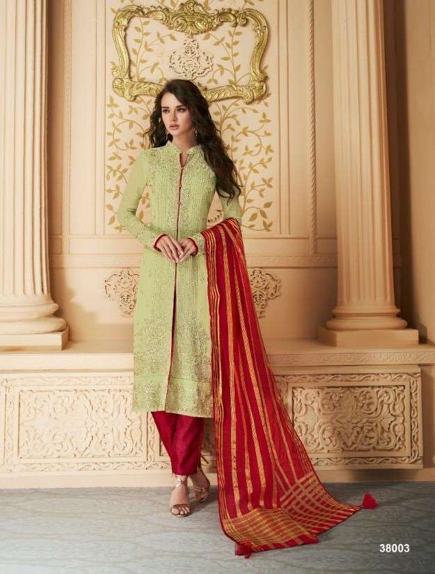ARIHANT HIT DESIGN 38003 BY ARIHANT DESIGNER BEAUTIFUL COLORFUL STYLISH FANCY CASUAL WEAR & ETHNIC WEAR & READY TO WEAR APPLE GEORGETTE DRESSES AT WHOLESALE PRICE