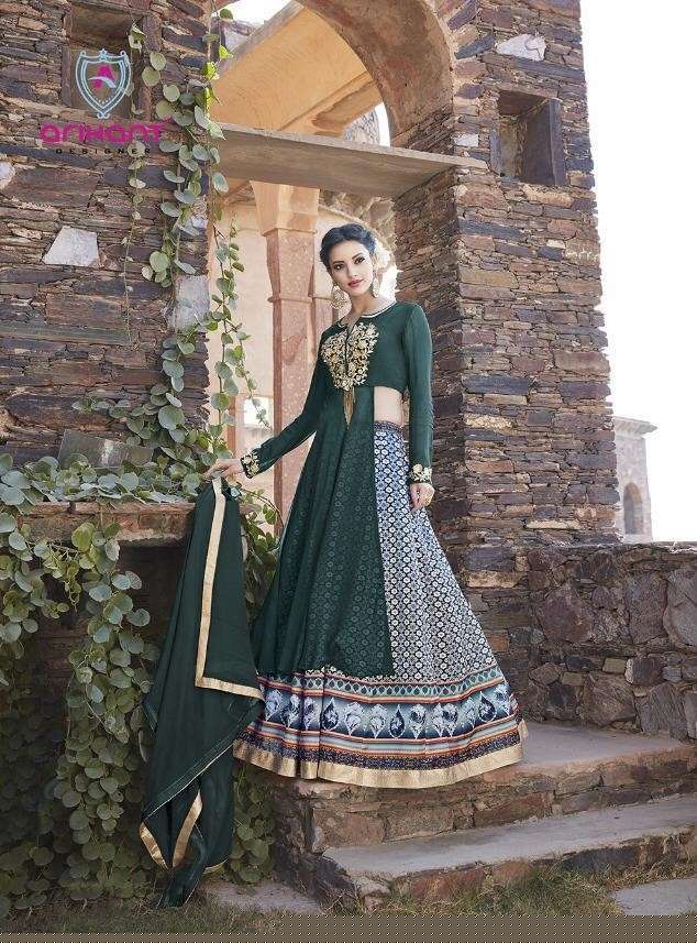 ARIHANT HIT DESIGN 13037 BY ARIHANT DESIGNER BEAUTIFUL COLORFUL STYLISH FANCY CASUAL WEAR & ETHNIC WEAR & READY TO WEAR BANGALORI SATIN PRINT DRESSES AT WHOLESALE PRICE