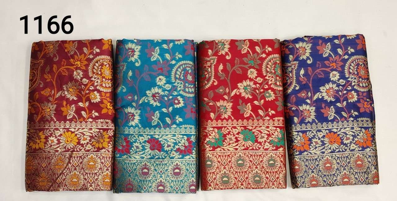 AADHYA-1166 BY SITKA 1166-A TO 1166-D SERIES INDIAN TRADITIONAL WEAR COLLECTION BEAUTIFUL STYLISH FANCY COLORFUL PARTY WEAR & OCCASIONAL WEAR HANDLOOM COTTON SILK SAREES AT WHOLESALE PRICE