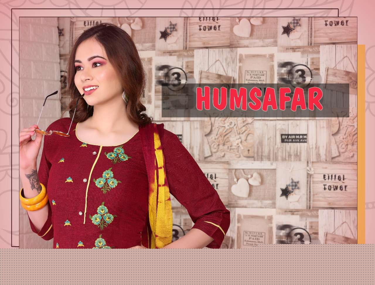 HUMSAFAR BY VENISHA 01 TO 06 SERIES BEAUTIFUL SUITS COLORFUL STYLISH FANCY CASUAL WEAR & ETHNIC WEAR RAYON EMBROIDERED DRESSES AT WHOLESALE PRICE