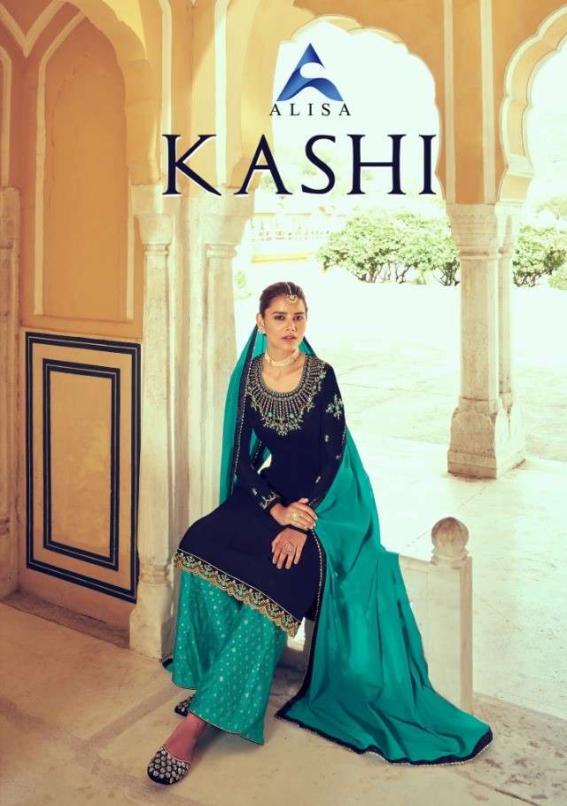 KASHI BY ALISA 6901 TO 6904 SERIES BEAUTIFUL SUITS COLORFUL STYLISH FANCY CASUAL WEAR & ETHNIC WEAR FAUX GEORGETTE DRESSES AT WHOLESALE PRICE