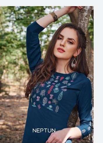 NEPTUN BY NORAH 2081 TO 2085 SERIES DESIGNER STYLISH FANCY COLORFUL BEAUTIFUL PARTY WEAR & ETHNIC WEAR COLLECTION RAYON EMBROIDERY KURTIS AT WHOLESALE PRICE