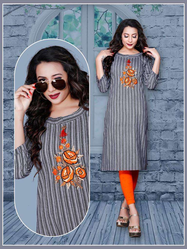 SUMMER BY RANG TRANG 01 TO 06 SERIES DESIGNER STYLISH FANCY COLORFUL BEAUTIFUL PARTY WEAR & ETHNIC WEAR COLLECTION COTTON EMBROIDERY KURTIS AT WHOLESALE PRICE