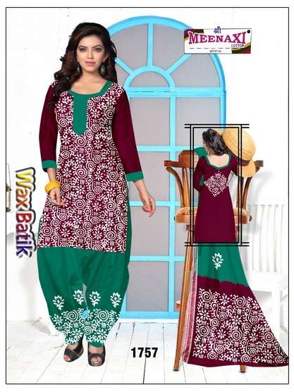 WAX BATIK BY SHREE MEENAXI COTTON BEAUTIFUL SUITS COLORFUL STYLISH FANCY CASUAL WEAR & ETHNIC WEAR PURE COTTON DRESSES AT WHOLESALE PRICE