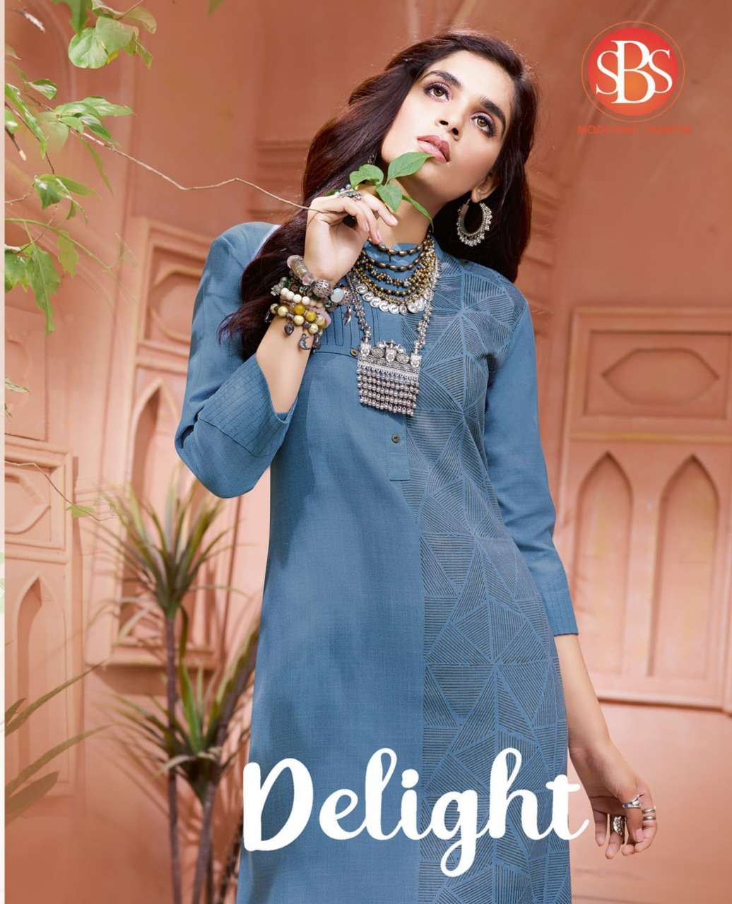 DELIGHT BY SBS 3040 TO 3043 SERIES BEAUTIFUL STYLISH FANCY COLORFUL CASUAL WEAR & ETHNIC WEAR & READY TO WEAR COTTON KURTIS AT WHOLESALE PRICE