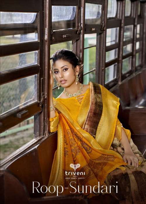 ROOP SUNDARI BY TRIVENI 11781 TO 11788 SERIES INDIAN TRADITIONAL WEAR COLLECTION BEAUTIFUL STYLISH FANCY COLORFUL PARTY WEAR & OCCASIONAL WEAR LINEN SAREES AT WHOLESALE PRICE