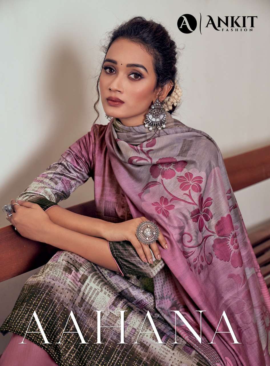 AAHANA BY ANKIT FASHION 9001 TO 9006 SERIES BEAUTIFUL SUITS COLORFUL STYLISH FANCY CASUAL WEAR & ETHNIC WEAR PURE COTTON SATIN DIGITAL PRINT WITH WORK DRESSES AT WHOLESALE PRICE
