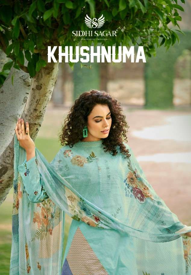 KHUSHNUMA BY SIDDHI SAGAR 22801 TO 22808 SERIES BEAUTIFUL SUITS COLORFUL STYLISH FANCY CASUAL WEAR & ETHNIC WEAR PURE CAMBRIC PRINT DRESSES AT WHOLESALE PRICE
