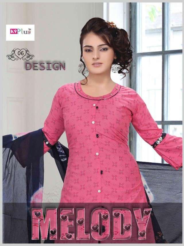 MELODY BY K9 701 TO 706 SERIES DESIGNER BEAUTIFUL STYLISH FANCY COLORFUL PARTY WEAR & OCCASIONAL WEAR HEAVY RAYON PRINT GOWNS WITH DUPATTA AT WHOLESALE PRICE