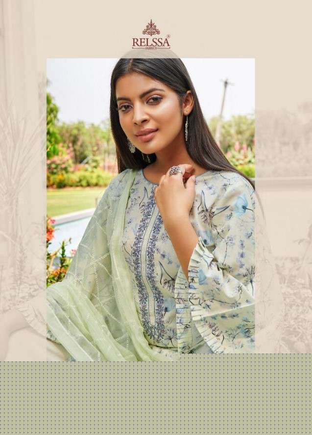 ROMY BY RELSSA FABRICS 84001 TO 84006 SERIES BEAUTIFUL SUITS COLORFUL STYLISH FANCY CASUAL WEAR & ETHNIC WEAR PURE COTTON LAWN PRINT WITH EMBROIDERY DRESSES AT WHOLESALE PRICE