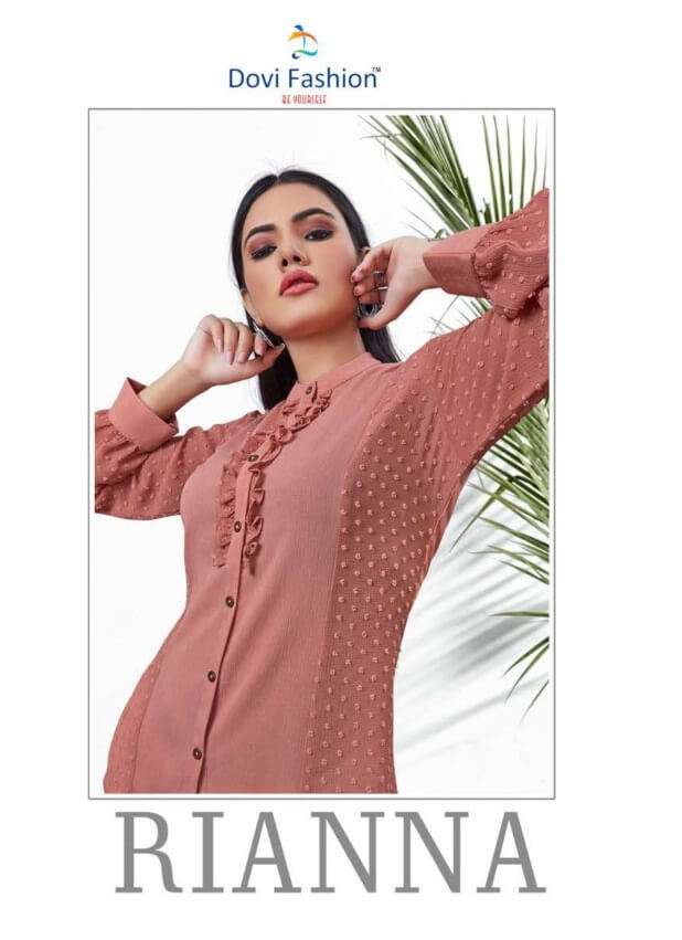 RIANNA BY DOVI FASHION 170 TO 177 SERIES DESIGNER STYLISH FANCY COLORFUL BEAUTIFUL PARTY WEAR & ETHNIC WEAR COLLECTION CHIFFON KURTIS AT WHOLESALE PRICE