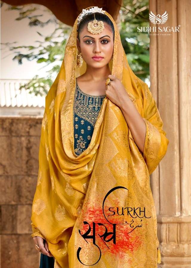 SURKH BY SIDDHI SAGAR 23101 TO 23106 SERIES BEAUTIFUL SUITS COLORFUL STYLISH FANCY CASUAL WEAR & ETHNIC WEAR PURE MUSLIN EMBROIDERED DRESSES AT WHOLESALE PRICE