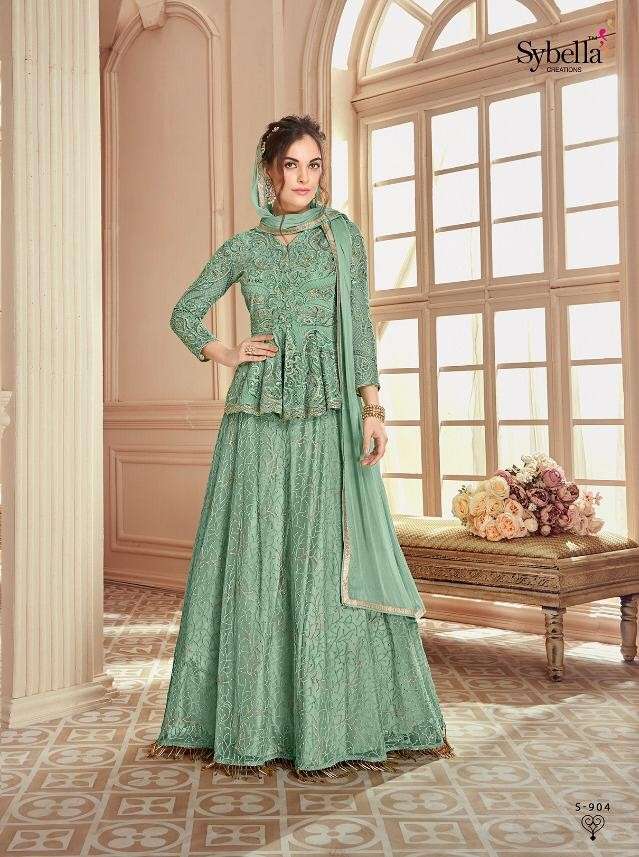 THE ROYAL SHADES NX BY SYBELLA CREATION BEAUTIFUL SUITS STYLISH FANCY COLORFUL PARTY WEAR & ETHNIC WEAR NET DRESSES AT WHOLESALE PRICE