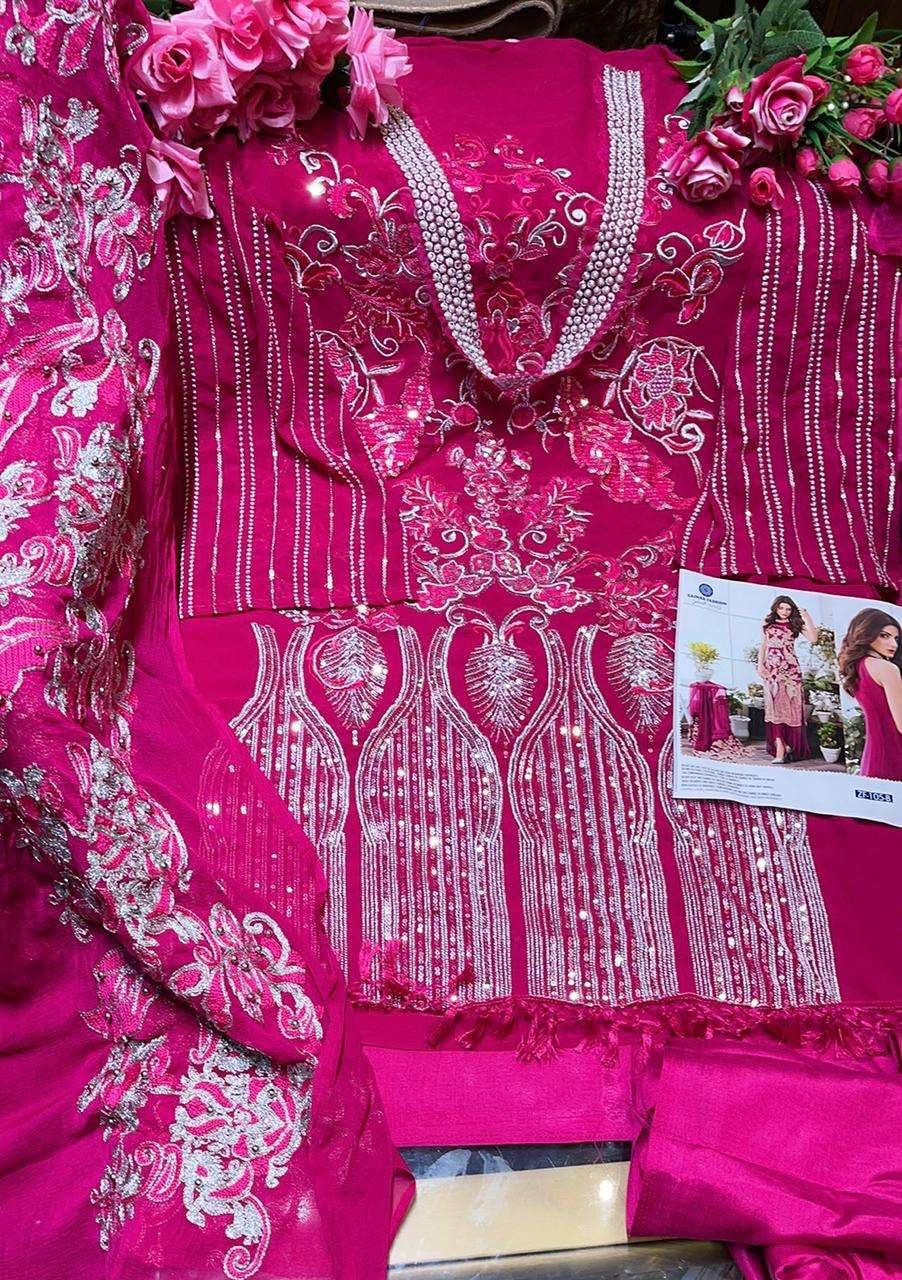 ZAINAB 105 COLOURS BY ZAINAB FASHION 105-B TO 105-C SERIES DESIGNER PAKISTANI SUITS BEAUTIFUL FANCY STYLISH COLORFUL PARTY WEAR & OCCASIONAL WEAR FAUX GEORGETTE WITH EMBROIDERY DRESSES AT WHOLESALE PRICE