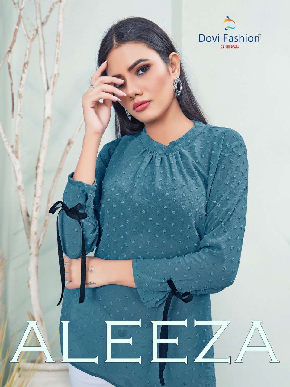 ALEEZA BY DOVI FASHION 160 TO 168 SERIES DESIGNER STYLISH FANCY COLORFUL BEAUTIFUL PARTY WEAR & ETHNIC WEAR COLLECTION CHIFFON TOPS AT WHOLESALE PRICE