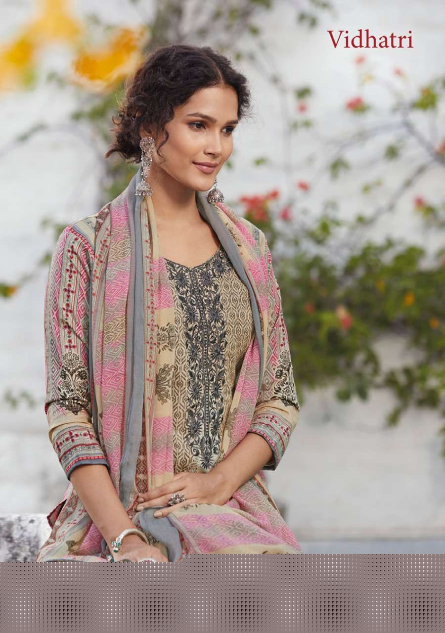 AMORA BY VIDHATRI 15001 TO 15008 SERIES BEAUTIFUL SUITS COLORFUL STYLISH FANCY CASUAL WEAR & ETHNIC WEAR PURE LAWN COTTON PRINT EMBROIDERED DRESSES AT WHOLESALE PRICE