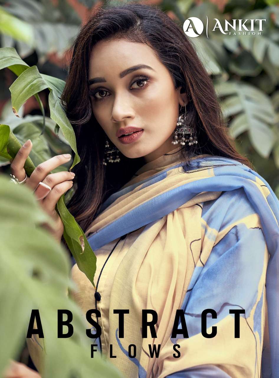 ABSTRACT FLOWS BY ANKIT FASHION 9007 TO 9012 SERIES BEAUTIFUL SUITS COLORFUL STYLISH FANCY CASUAL WEAR & ETHNIC WEAR COTTON SATIN DIGITAL PRINT DRESSES AT WHOLESALE PRICE