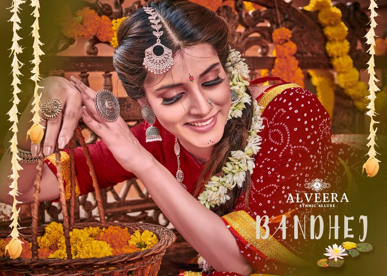 BANDHEJ BY ALVEERA 01 TO 12 SERIES INDIAN TRADITIONAL WEAR COLLECTION BEAUTIFUL STYLISH FANCY COLORFUL PARTY WEAR & OCCASIONAL WEAR VICHITRA SILK SAREES AT WHOLESALE PRICE