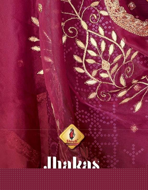 JHAKAS BY SHRUTI 01 TO 07 SERIES BEAUTIFUL SUITS COLORFUL STYLISH FANCY CASUAL WEAR & ETHNIC WEAR PURE CHANDERI DRESSES AT WHOLESALE PRICE