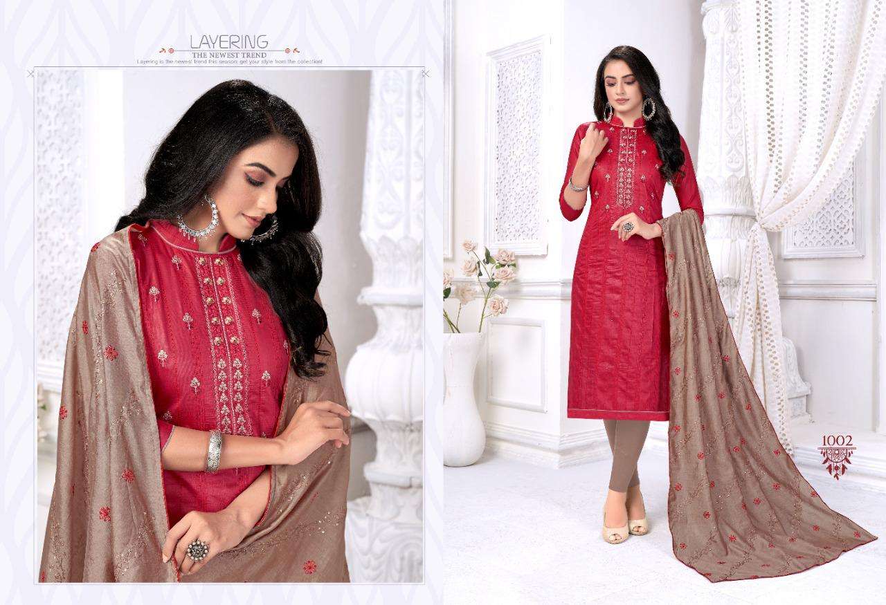 NAZRIN BY RR FASHION 1001 TO 1008 SERIES BEAUTIFUL SUITS COLORFUL STYLISH FANCY CASUAL WEAR & ETHNIC WEAR FANCY EMBROIDERED DRESSES AT WHOLESALE PRICE