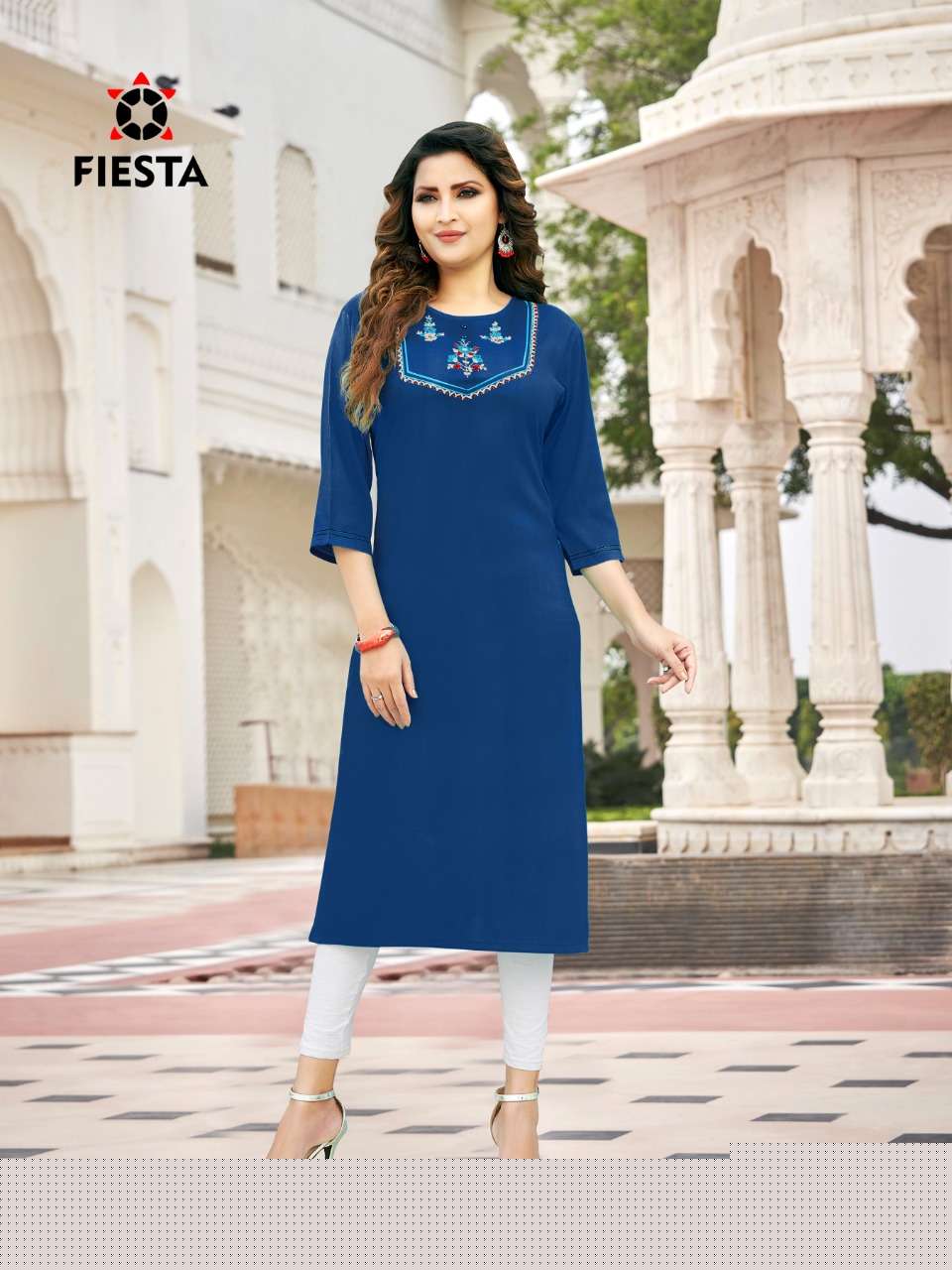 PINK CITY BY FIESTA 1001 TO 1008 SERIES DESIGNER STYLISH FANCY COLORFUL BEAUTIFUL PARTY WEAR & ETHNIC WEAR COLLECTION RAYON SLUB KURTIS AT WHOLESALE PRICE