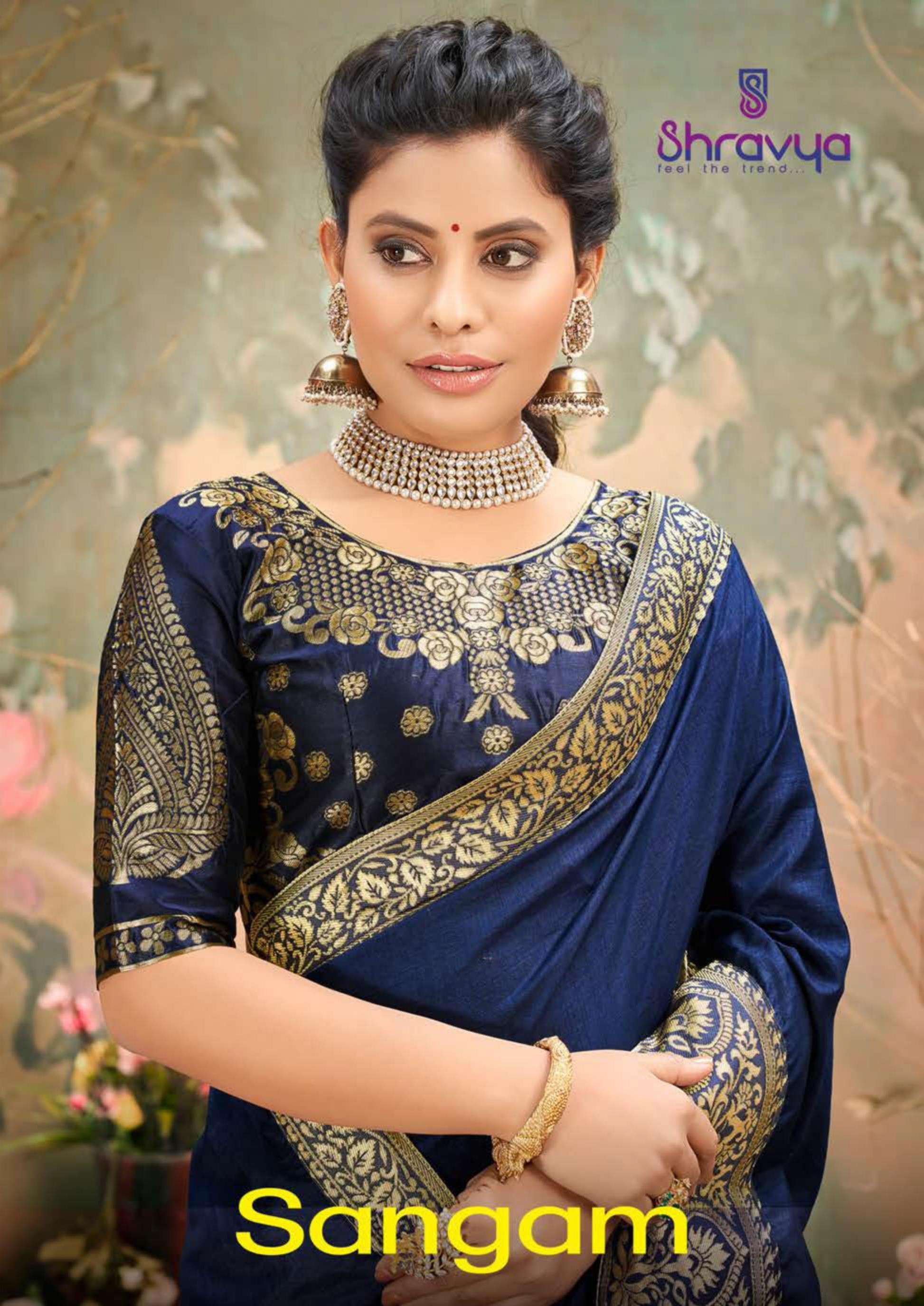 SANGAM BY SHRAVYA FASHION A TO H SERIES INDIAN TRADITIONAL WEAR COLLECTION BEAUTIFUL STYLISH FANCY COLORFUL PARTY WEAR & OCCASIONAL WEAR DOLA SILK SAREES AT WHOLESALE PRICE