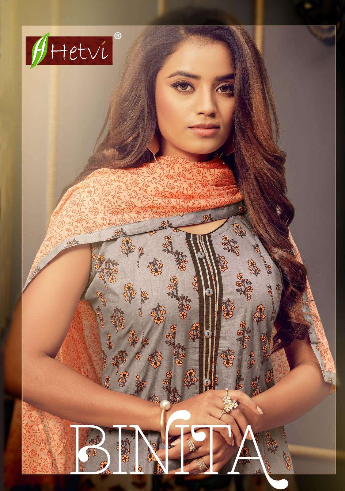 BINITA BY HETVI 1001 TO 1006 SERIES BEAUTIFUL SUITS COLORFUL STYLISH FANCY CASUAL WEAR & ETHNIC WEAR COTTON PRINT DRESSES AT WHOLESALE PRICE