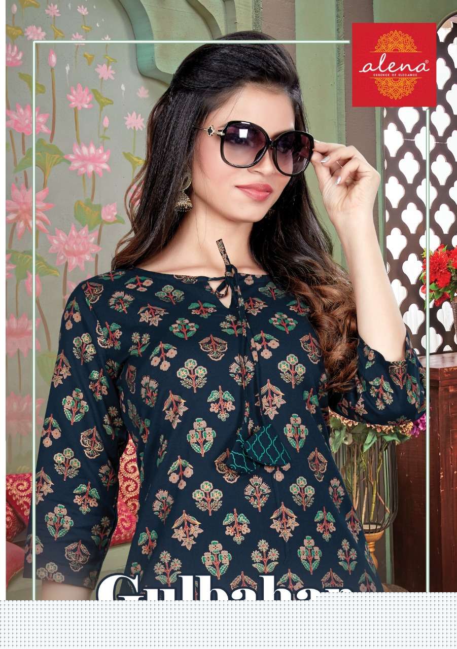 GULBAHAR BY ALENA 3067 TO 3072 SERIES DESIGNER STYLISH FANCY COLORFUL BEAUTIFUL PARTY WEAR & ETHNIC WEAR COLLECTION PURE COTTON FLEX PRINT KURTIS WITH BOTTOM AT WHOLESALE PRICE