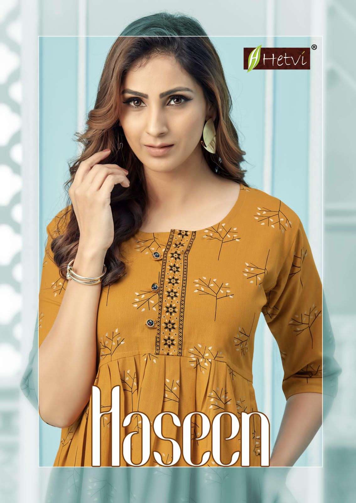HASEEN BY HETVI 1001 TO 1006 SERIES DESIGNER STYLISH FANCY COLORFUL BEAUTIFUL PARTY WEAR & ETHNIC WEAR COLLECTION COTTON LINEN PRINT KURTIS AT WHOLESALE PRICE
