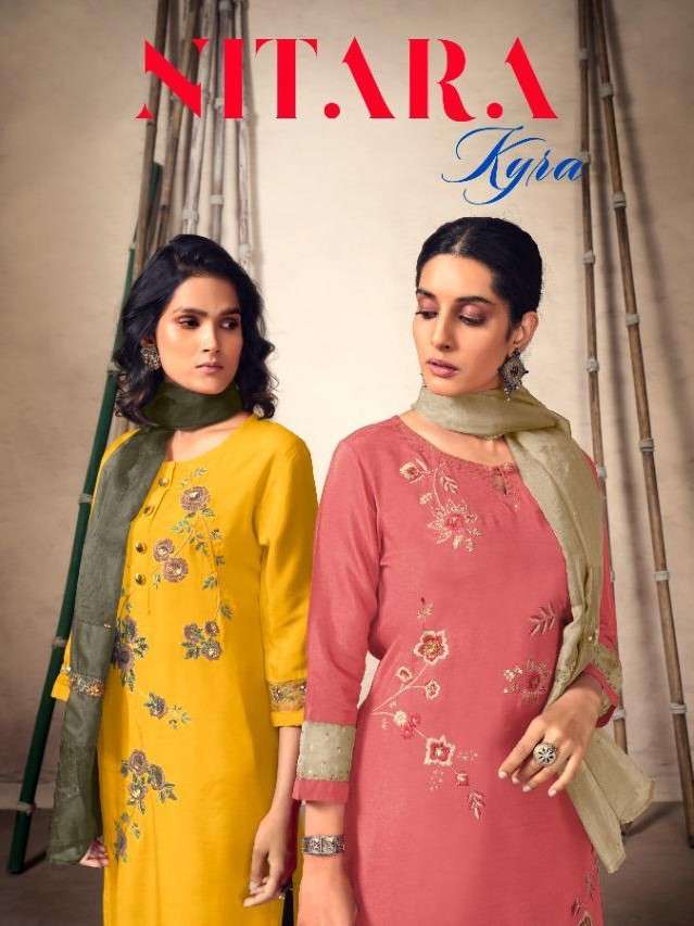 KYRA BY NITARA 5801 TO 5806 SERIES BEAUTIFUL SUITS COLORFUL STYLISH FANCY CASUAL WEAR & ETHNIC WEAR PURE VISCOSE DRESSES AT WHOLESALE PRICE