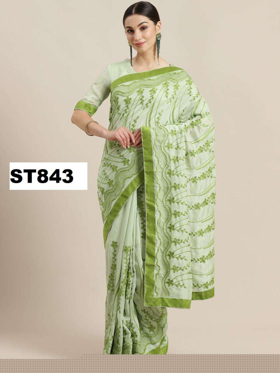 MANOHARI HIT DESIGN 843 BY MANOHARI INDIAN TRADITIONAL WEAR COLLECTION BEAUTIFUL STYLISH FANCY COLORFUL PARTY WEAR & OCCASIONAL WEAR VICHITRA SILK SAREES AT WHOLESALE PRICE