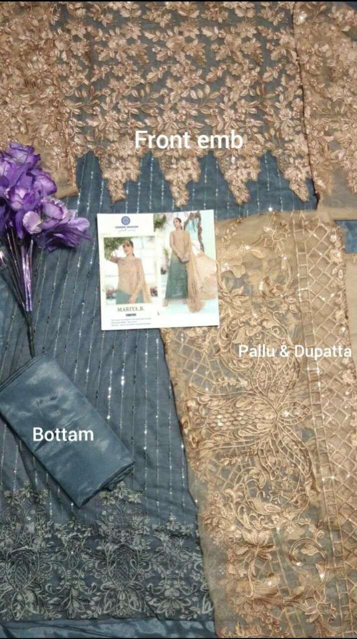 MARIYA.B VOL-2 BY ZAINAB FASHION 106-C TO 106-D SERIES PAKISTANI SUITS BEAUTIFUL FANCY COLORFUL STYLISH PARTY WEAR & OCCASIONAL WEAR HEAVY NET WITH EMBROIDERY DRESSES AT WHOLESALE PRICE