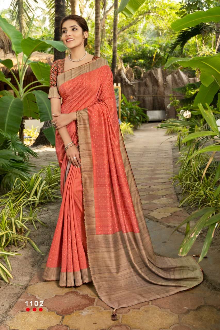 NYARA BY ANGARIKA INDIAN TRADITIONAL WEAR COLLECTION BEAUTIFUL STYLISH FANCY COLORFUL PARTY WEAR & OCCASIONAL WEAR SOFT SILK SAREES AT WHOLESALE PRICE