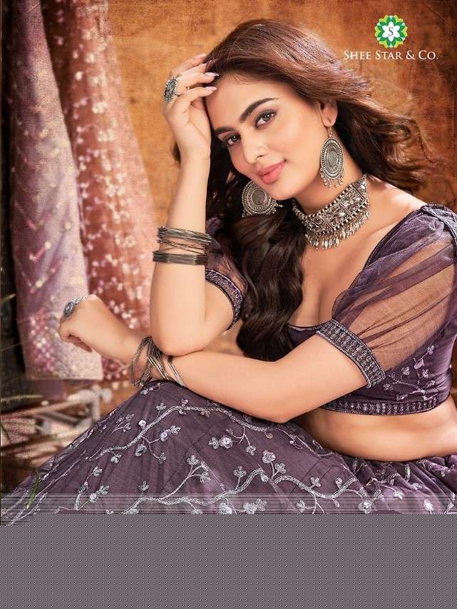NIVA BY SHEE STAR 1080 TO 1084 SERIES BEAUTIFUL COLORFUL FANCY WEDDING COLLECTION OCCASIONAL WEAR & PARTY WEAR SOFT NET LEHENGAS AT WHOLESALE PRICE