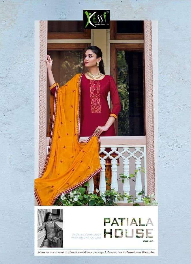 PATIALA HOUSE VOL-85 BY KESSI FABRICS 5931 TO 5938 SERIES DESIGNER SUITS STYLISH DESIGNER COLORFUL FANCY BEAUTIFUL PARTY WEAR & ETHNIC WEAR JAM SILK WITH WORK DRESSES AT WHOLESALE PRICE