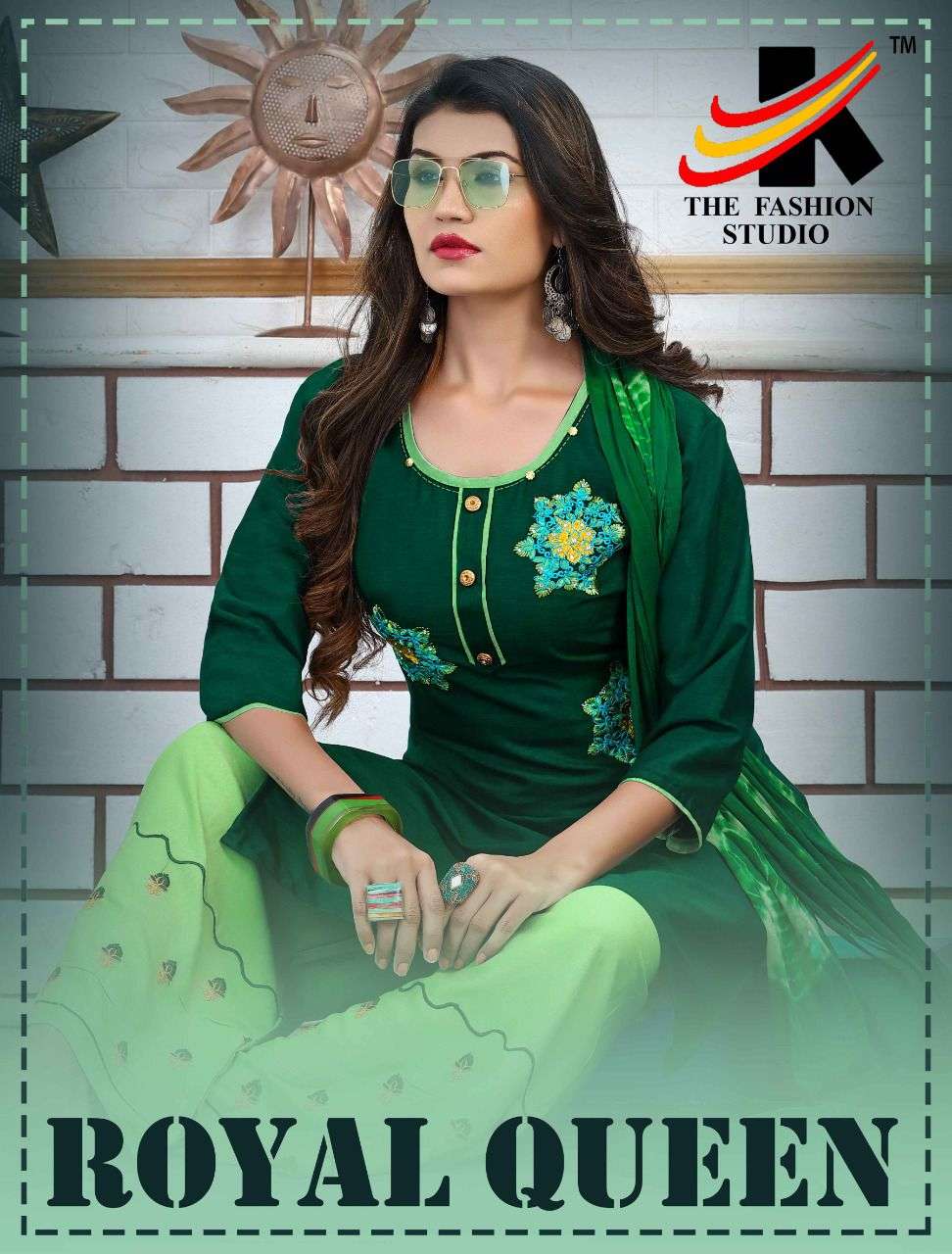 ROYAL QUEEN BY THE FASHION STUDIO 01 TO 08 SERIES BEAUTIFUL SUITS COLORFUL STYLISH FANCY CASUAL WEAR & ETHNIC WEAR HEAVY RAYON EMBROIDERED DRESSES AT WHOLESALE PRICE