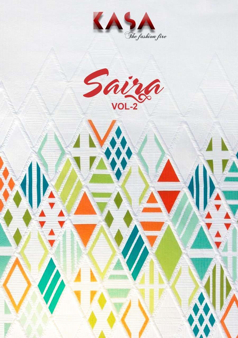 SAIRA VOL-2 BY KASA 2001 TO 2010 SERIES BEAUTIFUL SUITS COLORFUL STYLISH FANCY CASUAL WEAR & ETHNIC WEAR BUTTER COTTON PRINT DRESSES AT WHOLESALE PRICE