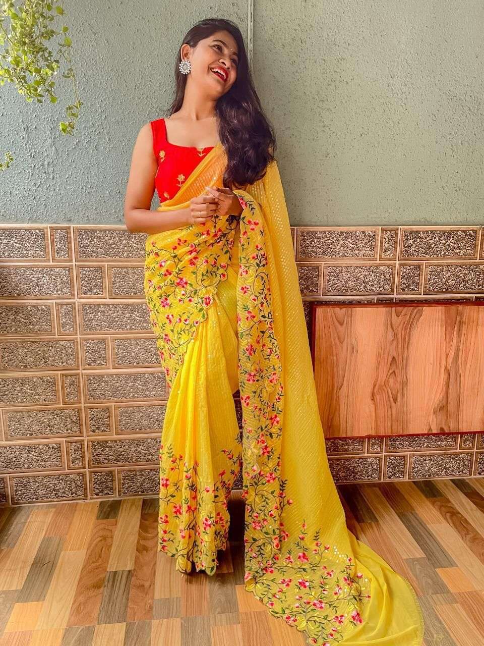 SUHANI VOL-2 BY INDO VASTRA 201 TO 211 SERIES INDIAN TRADITIONAL WEAR COLLECTION BEAUTIFUL STYLISH FANCY COLORFUL PARTY WEAR & OCCASIONAL WEAR GEORGETTE SAREES AT WHOLESALE PRICE
