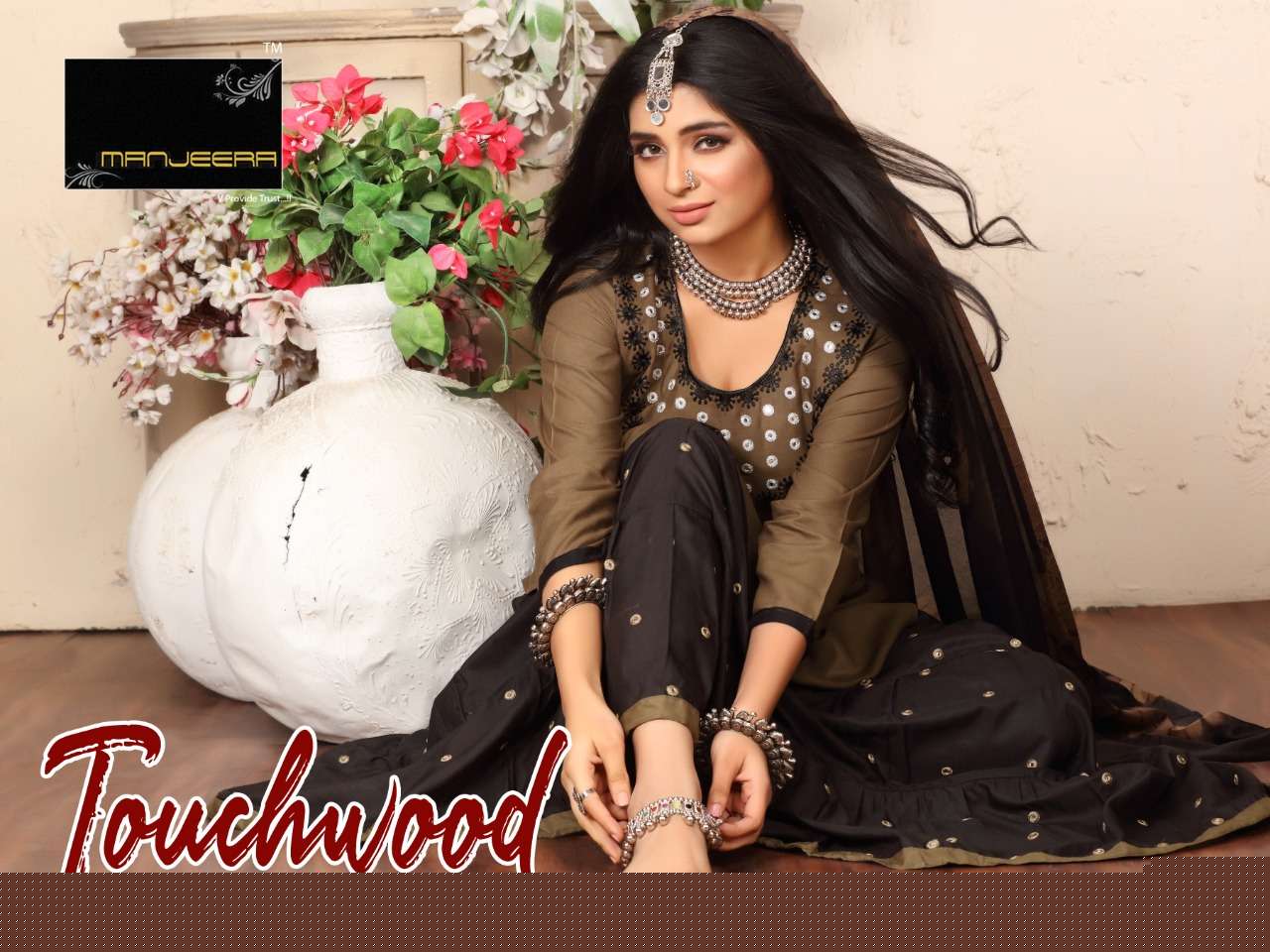 TOUCHWOOD BY MANJEERA 01 TO 08 SERIES BEAUTIFUL SUITS COLORFUL STYLISH FANCY CASUAL WEAR & ETHNIC WEAR RAYON DRESSES AT WHOLESALE PRICE