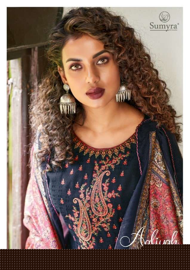 AALIYAH BY SUMYRA 2001 TO 2006 SERIES BEAUTIFUL SUITS COLORFUL STYLISH FANCY CASUAL WEAR & ETHNIC WEAR PURE PASHMINA PRINT DRESSES AT WHOLESALE PRICE